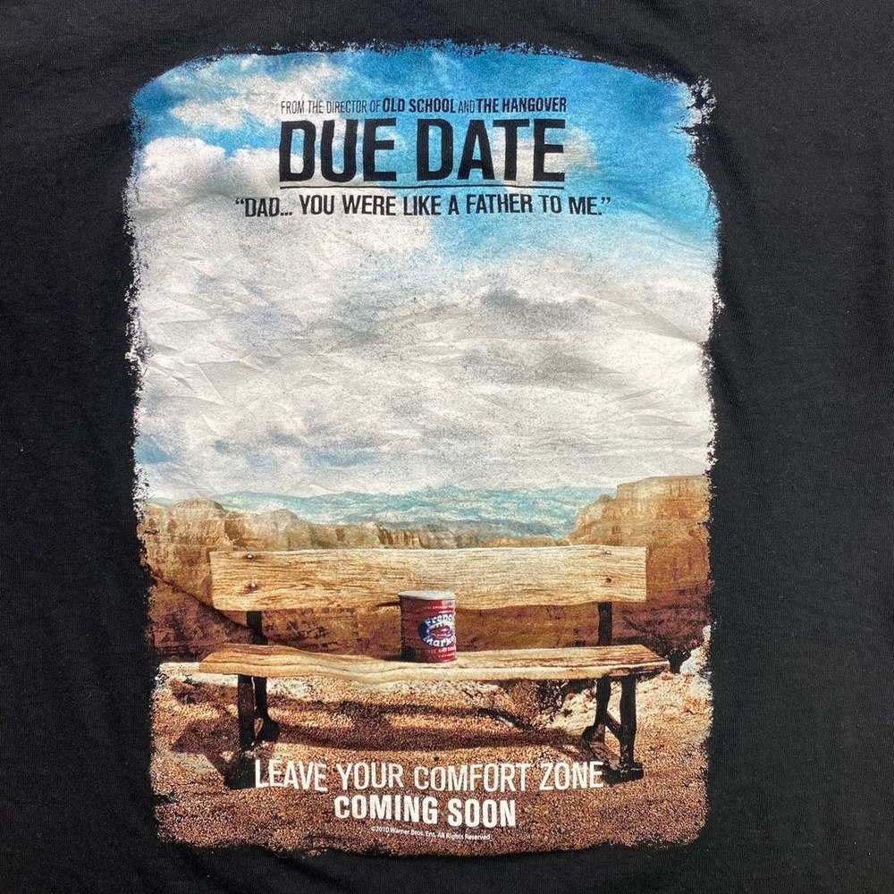 Due Date movie promo shirt Robert Downey Jr. and Zach Galifianakis